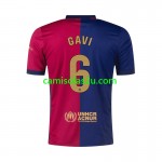 Camisolas de futebol FC Barcelona GAVI 6 Equipamento Principal 2024/25 Manga Curta